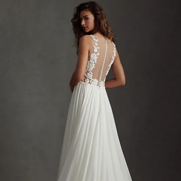 Jenny Yoo | Dresses | Jenny By Jenny Yoo Elinor Deep Vneck Lace Illusion Wedding Gown | Poshmark Jenny Yoo | Dresses | Jenny By Jenny Yoo Elinor Deep Vneck Lace Illusion Wedding Gown | Poshmark
